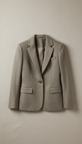 Tailored wool blazer for women