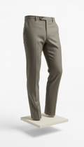 Tailored Wool Flat-Front Trousers