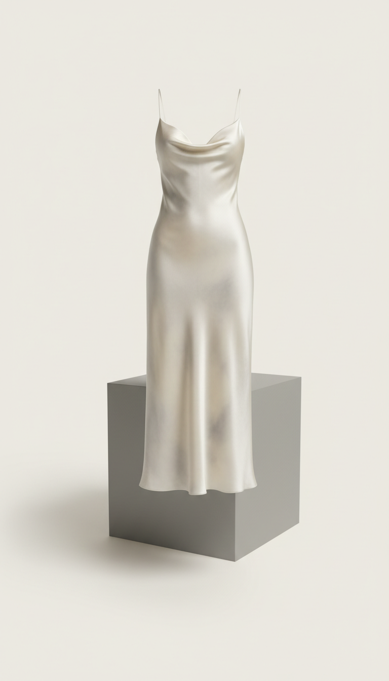 Elegant Silk Midi Dress