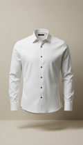 Men's crisp cotton button-up shirt