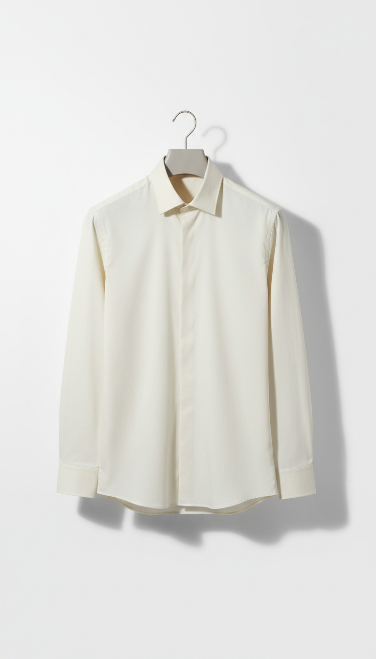 Classic Cotton Spread Collar Shirt